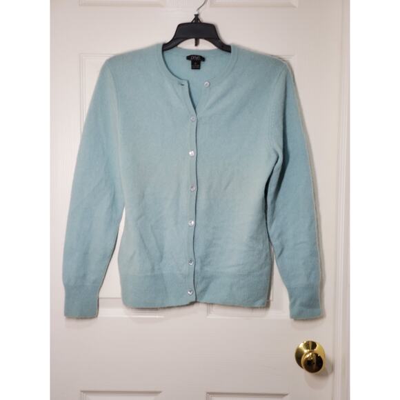 Prive Sweaters - Privé Cashmere Women’s Sweater Set Size Small – Cardigan & Shell Light Blue